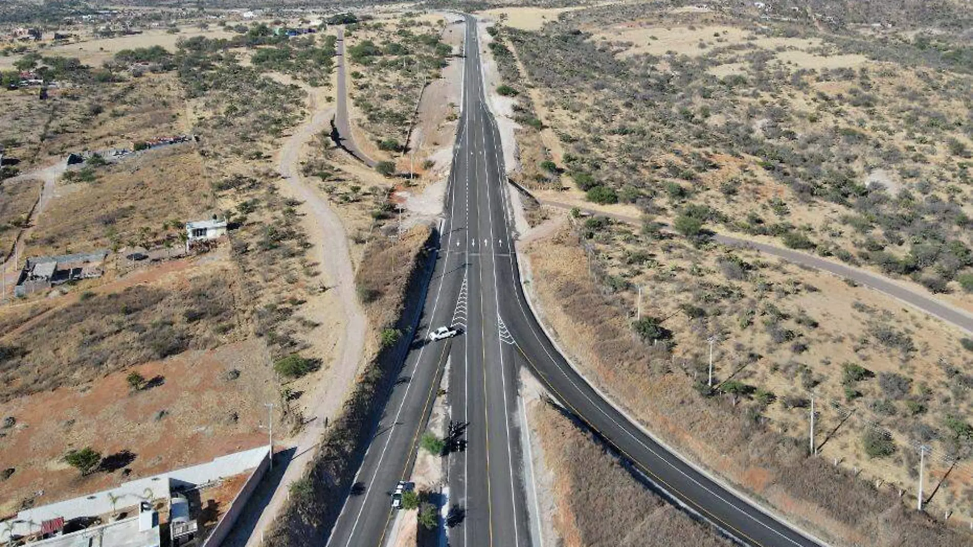 vista aerea del libramiento carrertero